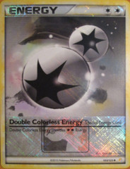 Double Colorless Energy 103/123 Crosshatch Holo Promo - 2011 Pokemon League